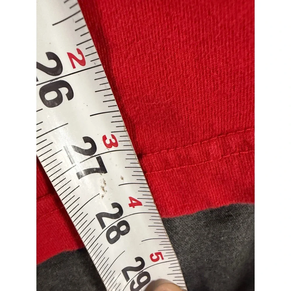 Vintage Rutgers University Scarlet Knights Red Embroidered T-Shirt Mens Large